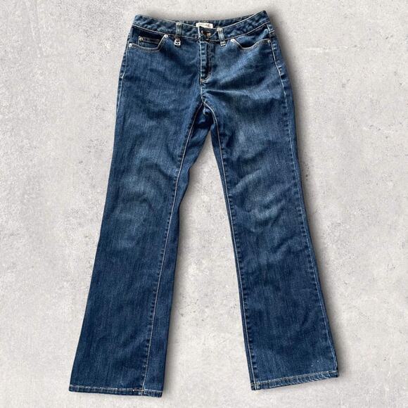 MICHEAL MICHAEL KORS CLASSIC STRAIGHT BLUE JEANS SMALL 4 - Picture 1 of 7